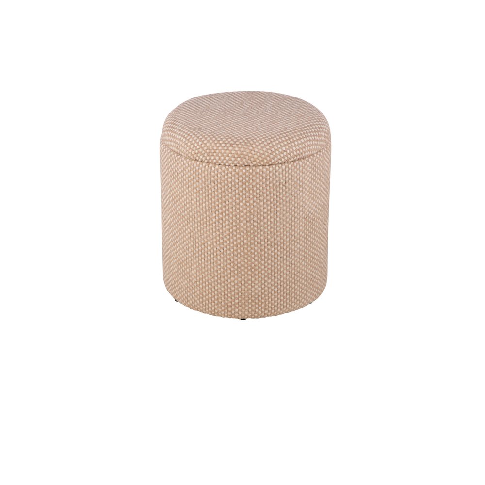 Handwoven Apollo Jute Check Storage Ottoman
