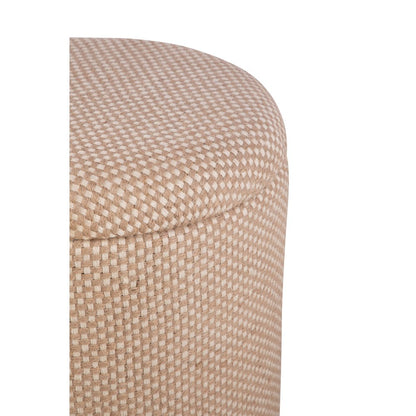 Handwoven Apollo Jute Check Storage Ottoman