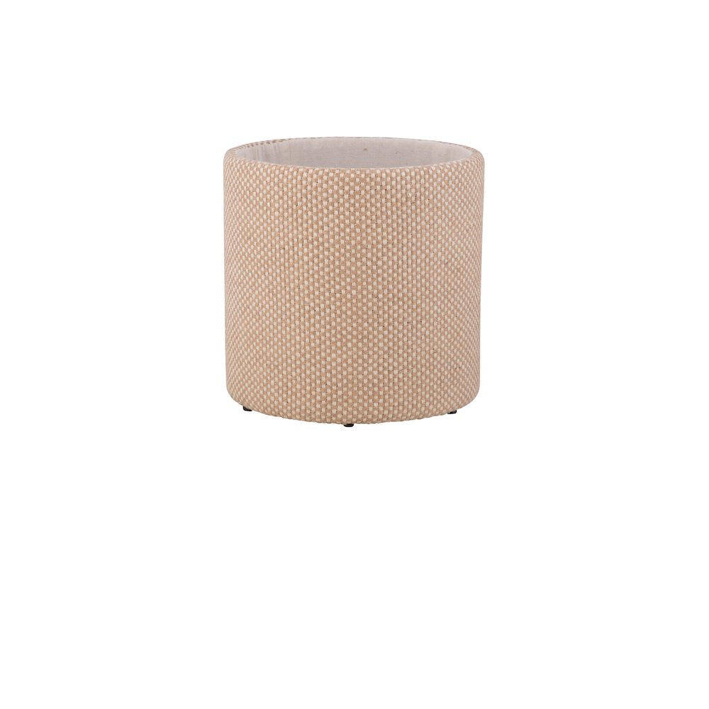 Handwoven Apollo Jute Check Storage Ottoman
