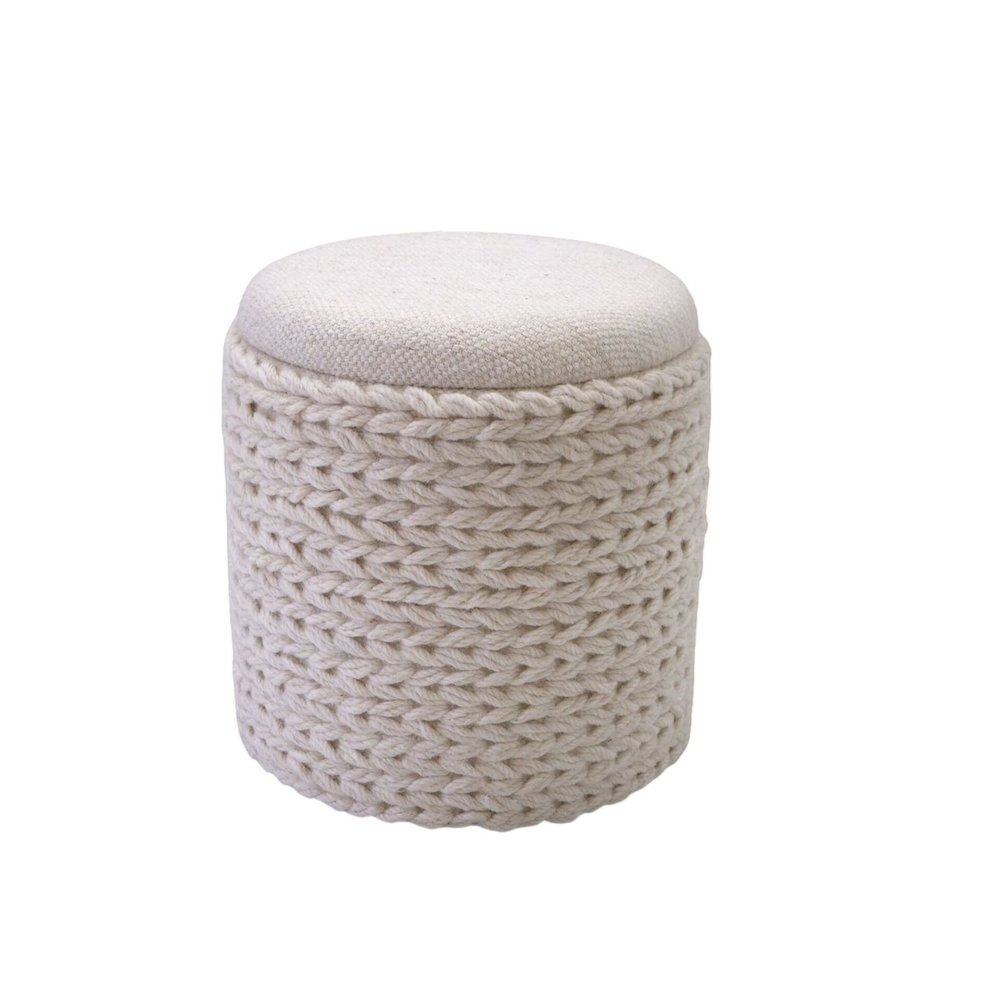 Handwoven Priapus Rope Fabric Storage Ottoman