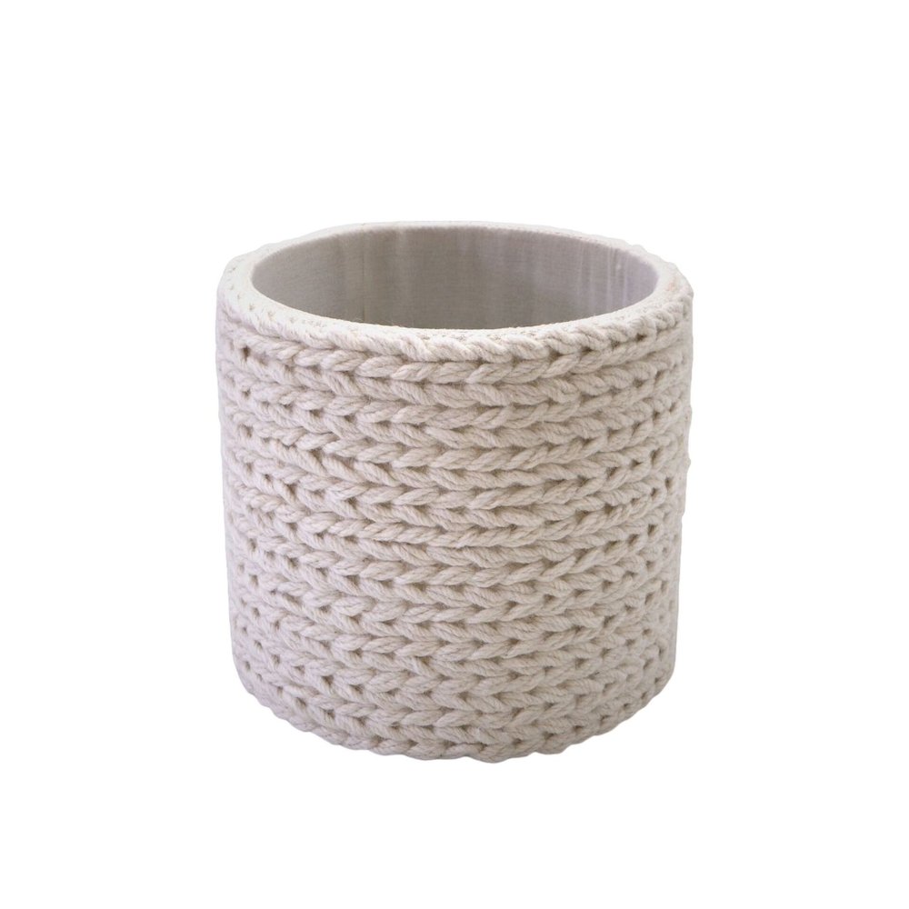 Handwoven Priapus Rope Fabric Storage Ottoman