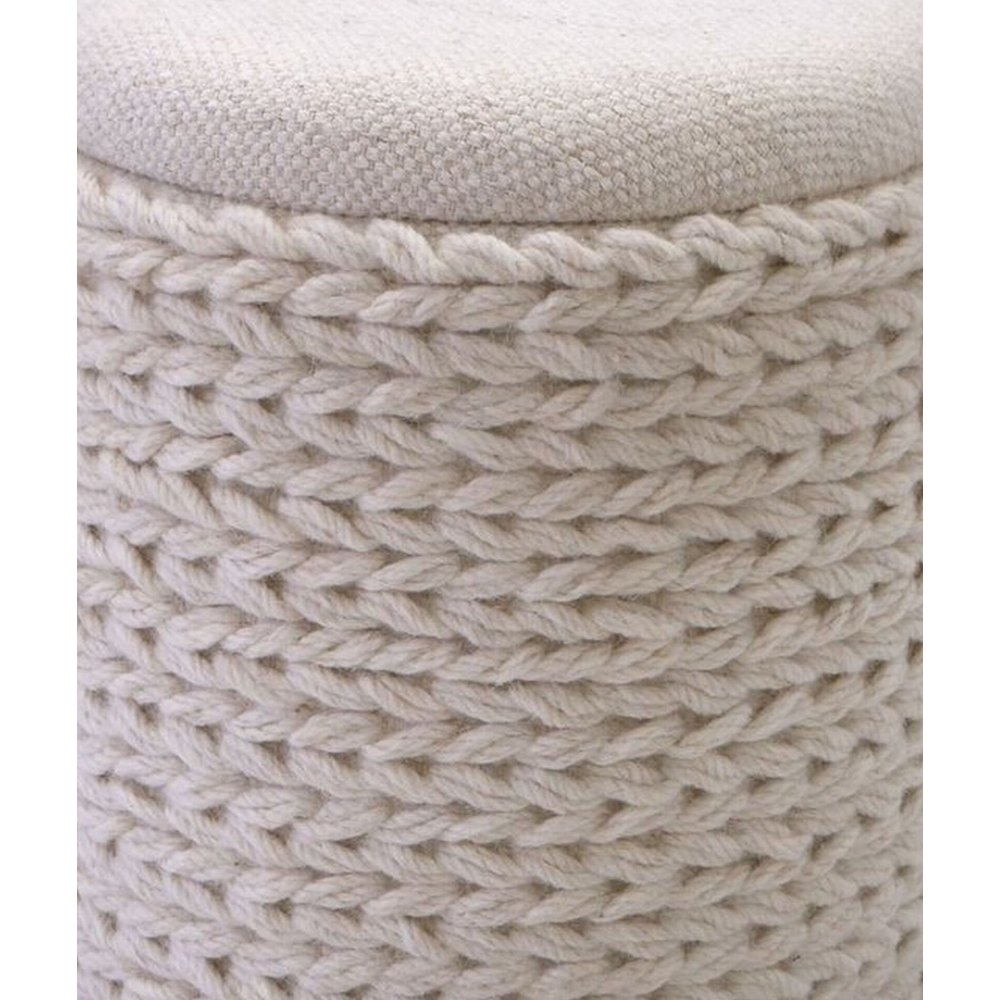 Handwoven Priapus Rope Fabric Storage Ottoman