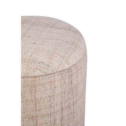 Handwoven Boreas Hammered Metal Storage Ottoman