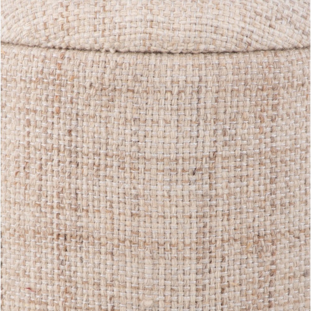 Handwoven Boreas Hammered Metal Storage Ottoman