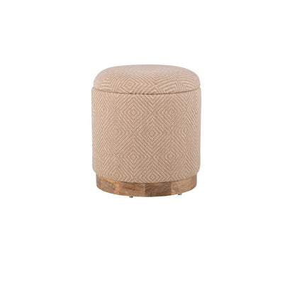 Handwoven Hesperus Diamond Juste Storage Ottoman