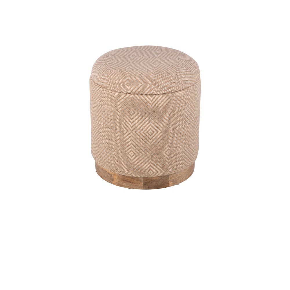 Handwoven Hesperus Diamond Juste Storage Ottoman