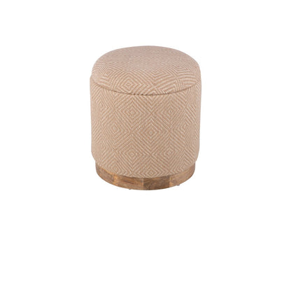 Handwoven Hesperus Diamond Juste Storage Ottoman