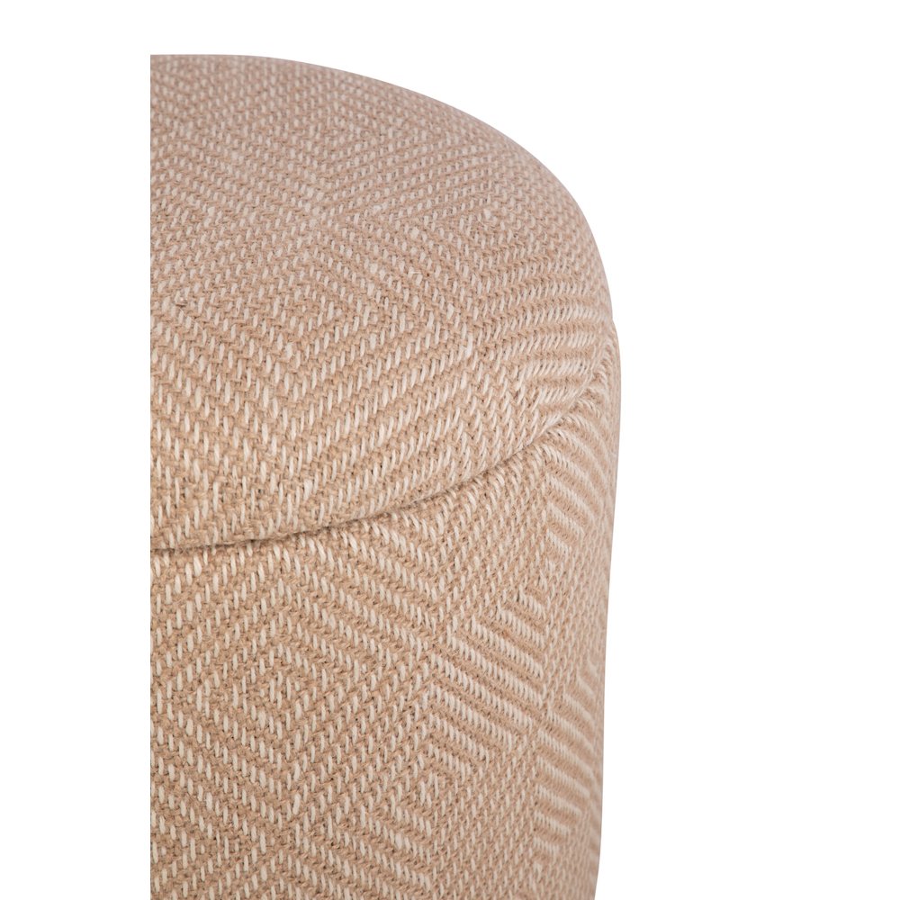 Handwoven Hesperus Diamond Juste Storage Ottoman