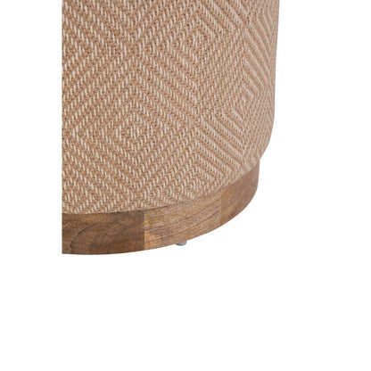 Handwoven Hesperus Diamond Juste Storage Ottoman