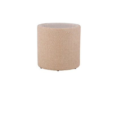 Handwoven Zeus Jute Check Wood Top Storage Ottoman