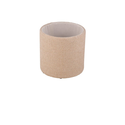 Handwoven Zeus Jute Check Wood Top Storage Ottoman