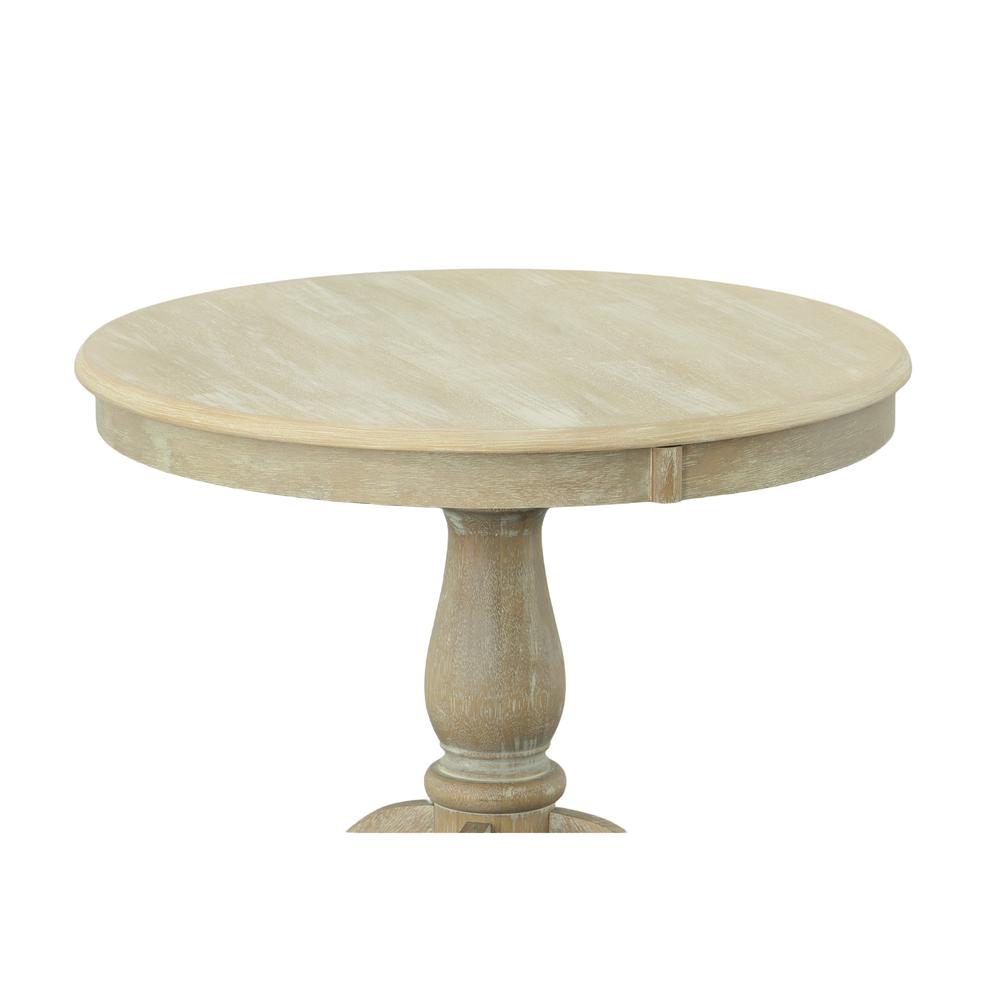 Fairview 30" Round Pedestal Dining Table - Natural Driftwood