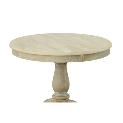 Fairview 30" Round Pedestal Dining Table - Natural Driftwood