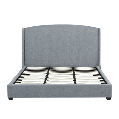 Monterey Upholstered King Bed Frame - Gray