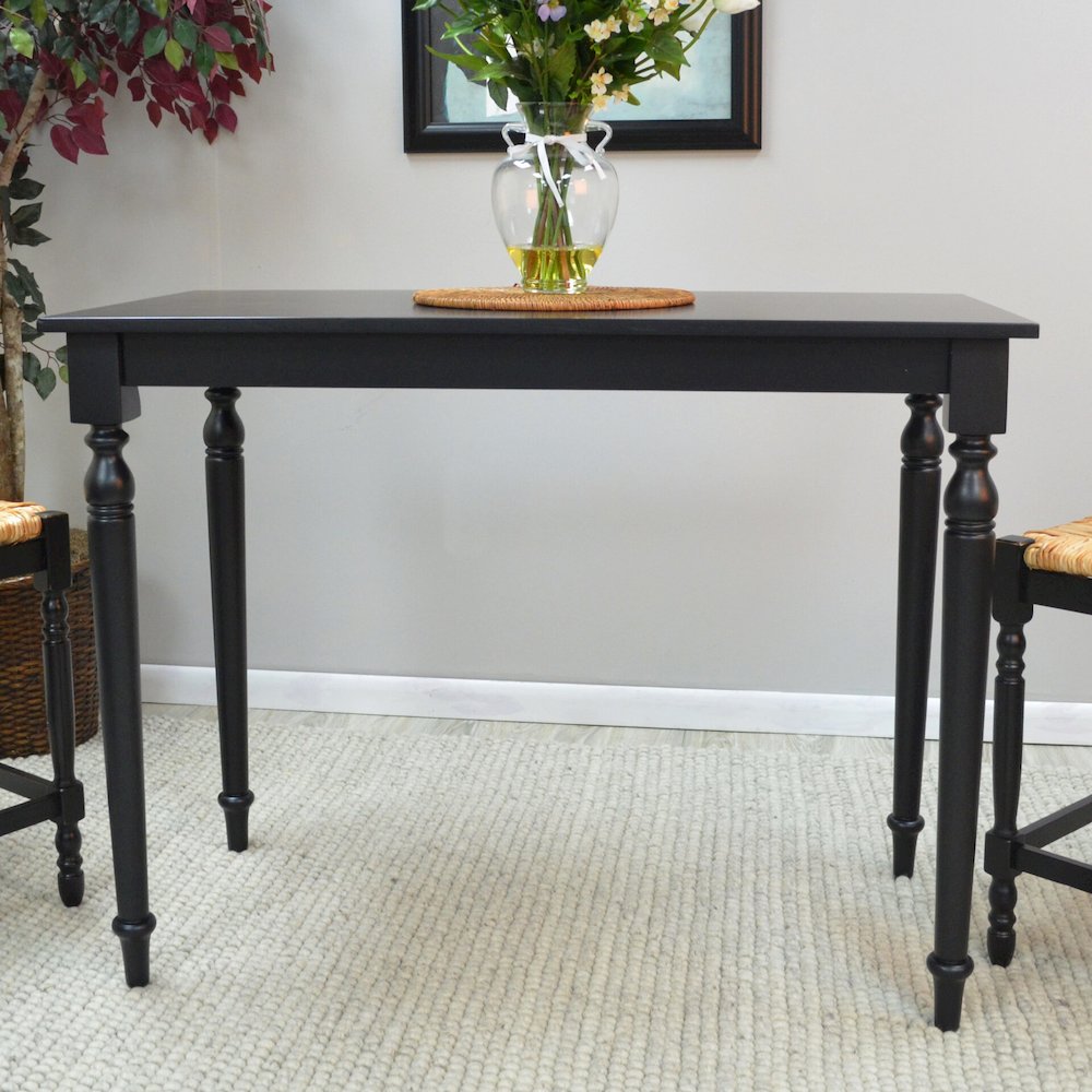 Hawthorne Bar Table with 2 Counter Stools - Antique Black