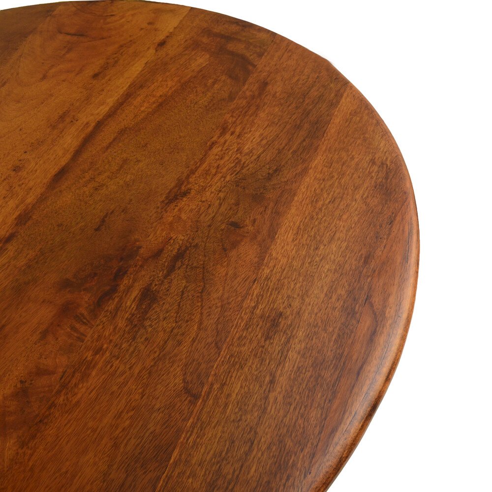 40" Round Dining Table and 4 Laurant Upholstered Dining Chairs