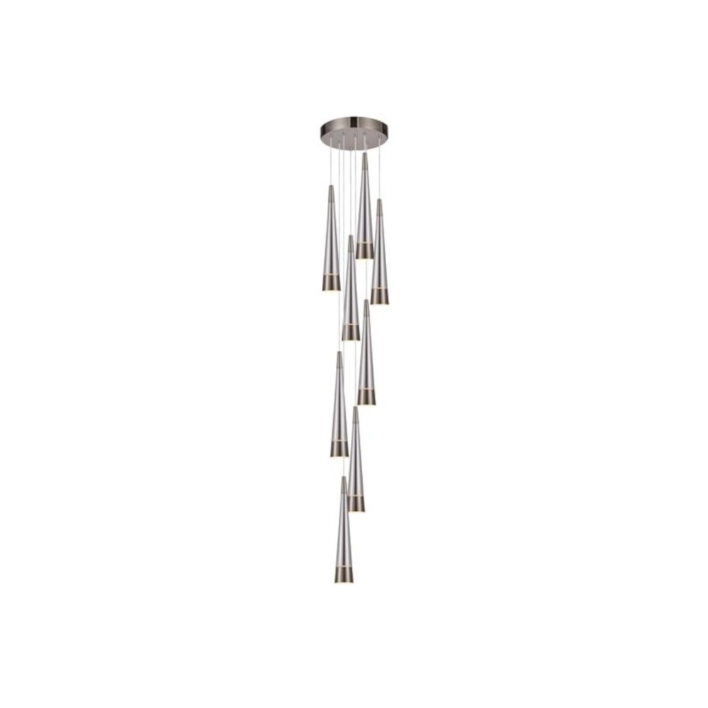 Sunnyvale Collection 9Light Chandelier Pearl Black and Smoke