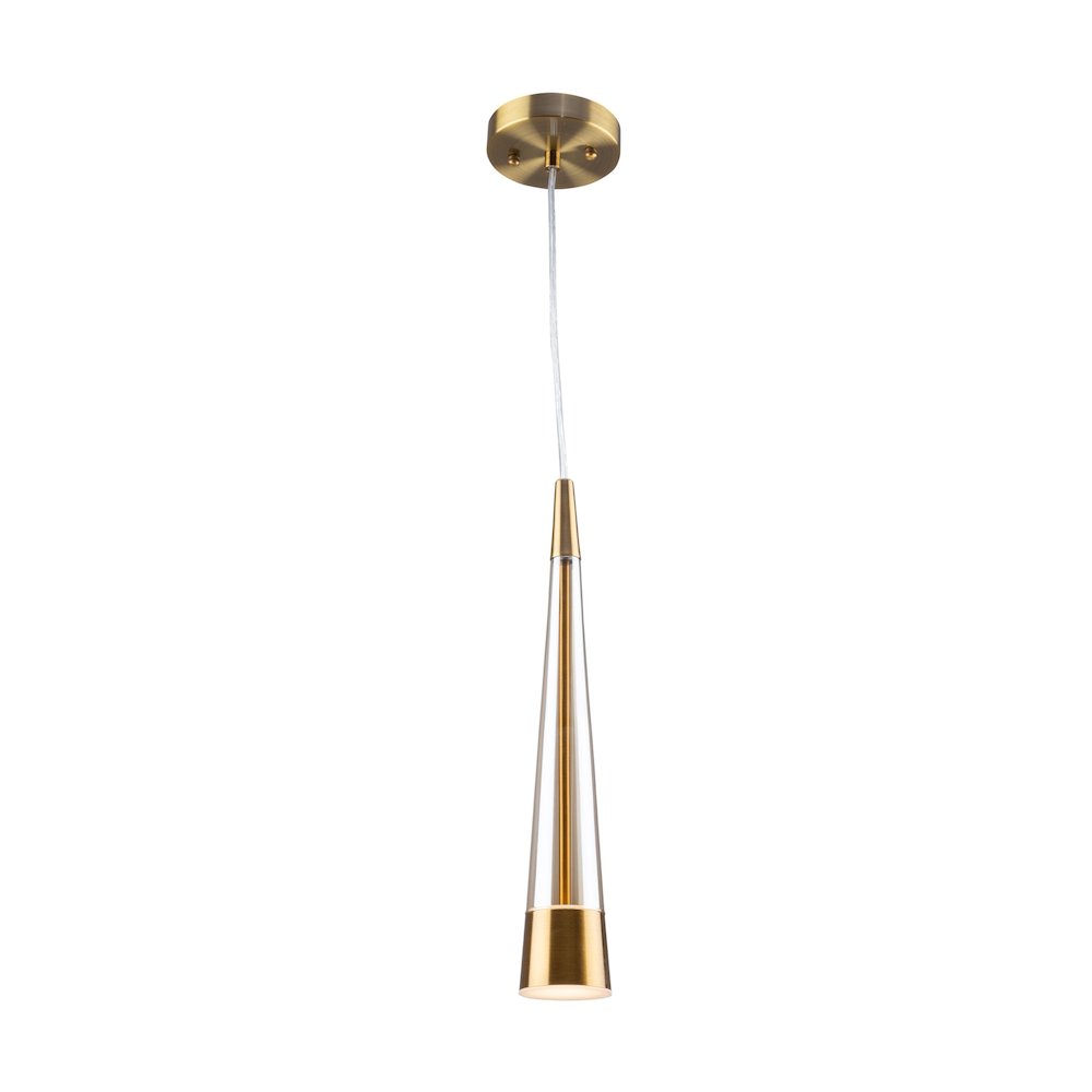 Sunnyvale Collection 1Light Pendant Brass