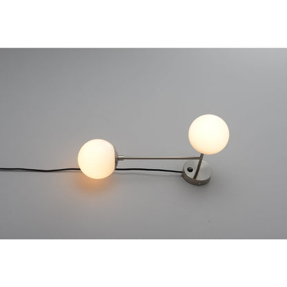 Duo Modern Contemporary Wall Sconce - Satin Nickel, Plug-in
