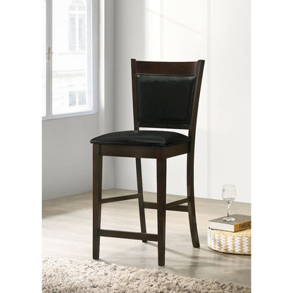 Casual Espresso Counter Height Stools (Set of 2)
