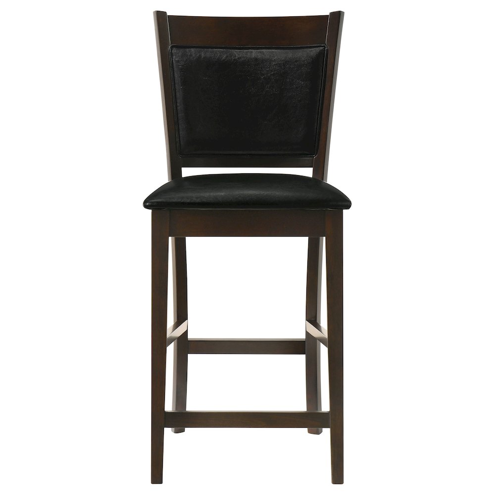 Casual Espresso Counter Height Stools (Set of 2)