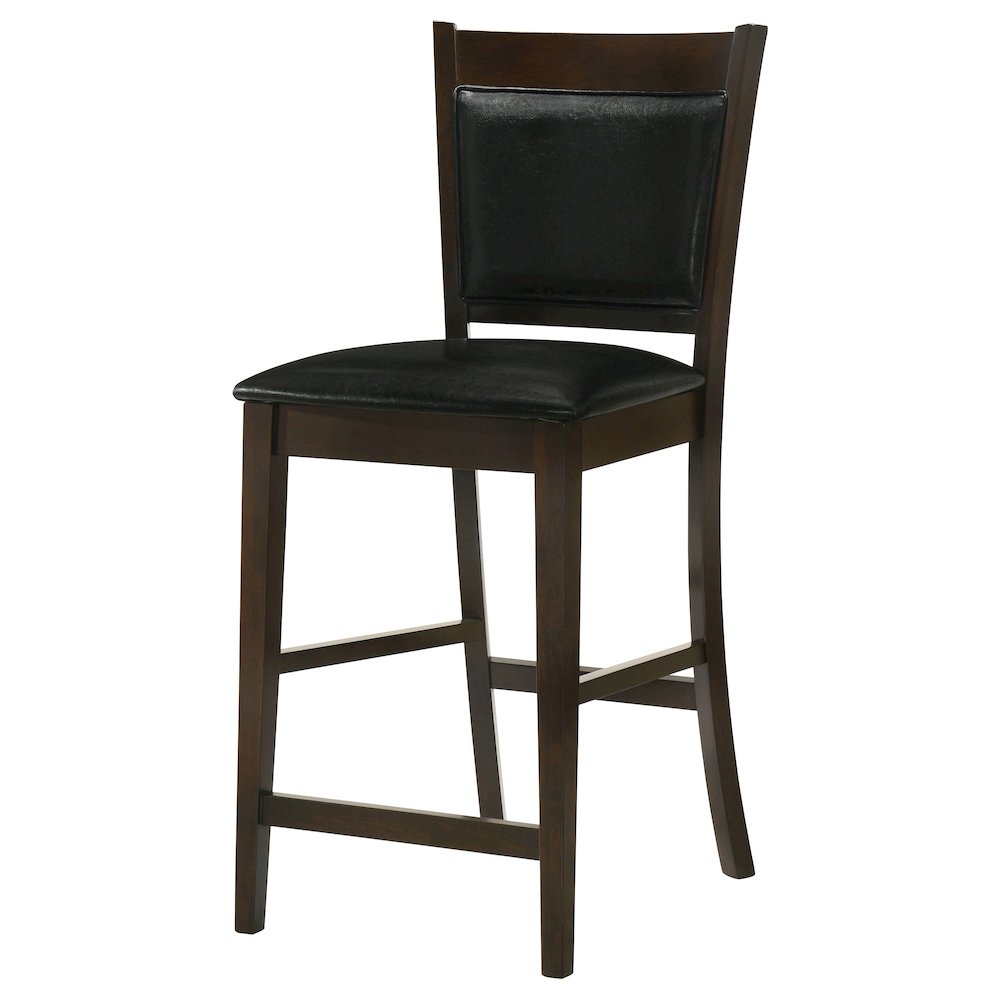 Casual Espresso Counter Height Stools (Set of 2)