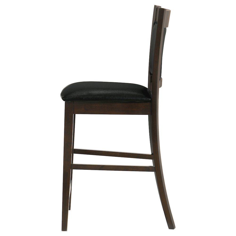 Casual Espresso Counter Height Stools (Set of 2)