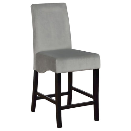 Contemporary Dark Grey Counter Stools (Set of 2)