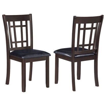 Transitional Faux Leather Dining Chairs (Set of 2)