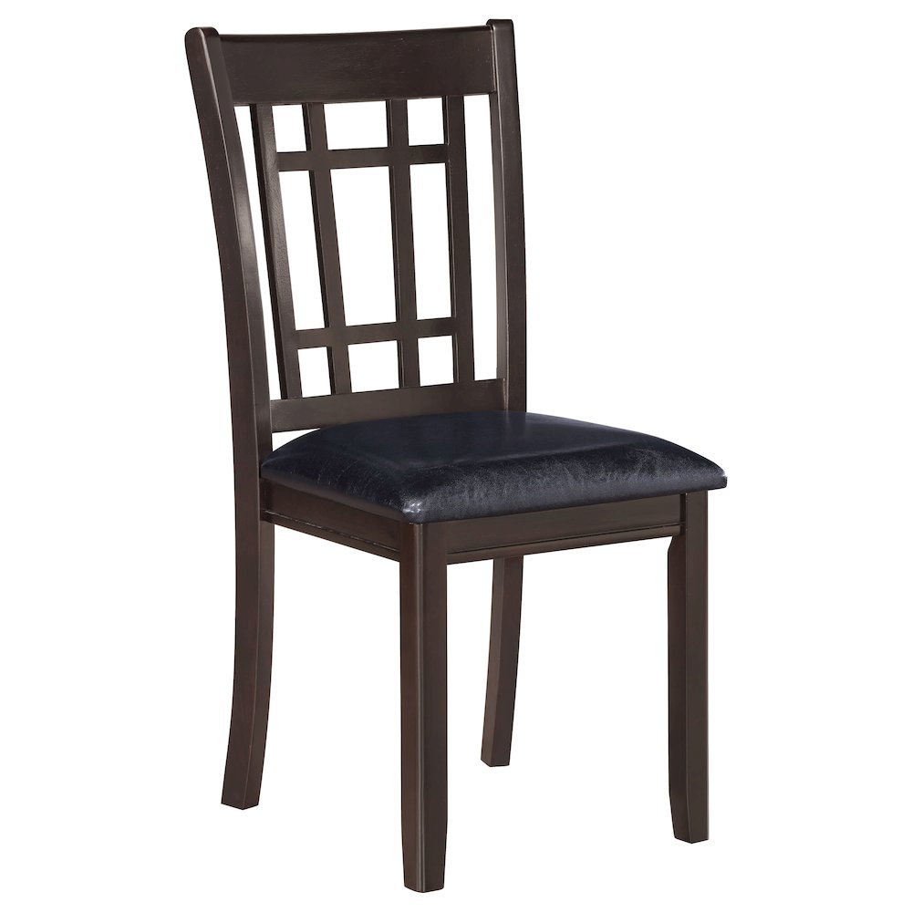 Transitional Faux Leather Dining Chairs (Set of 2)
