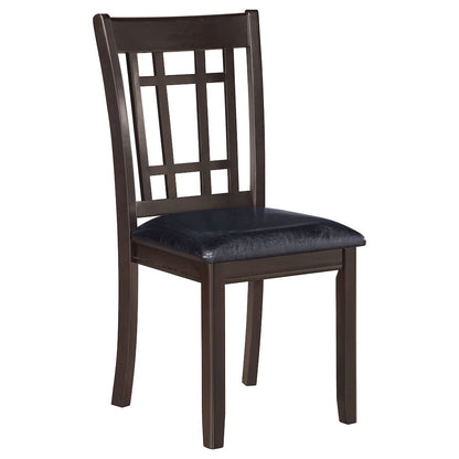 Transitional Faux Leather Dining Chairs (Set of 2)