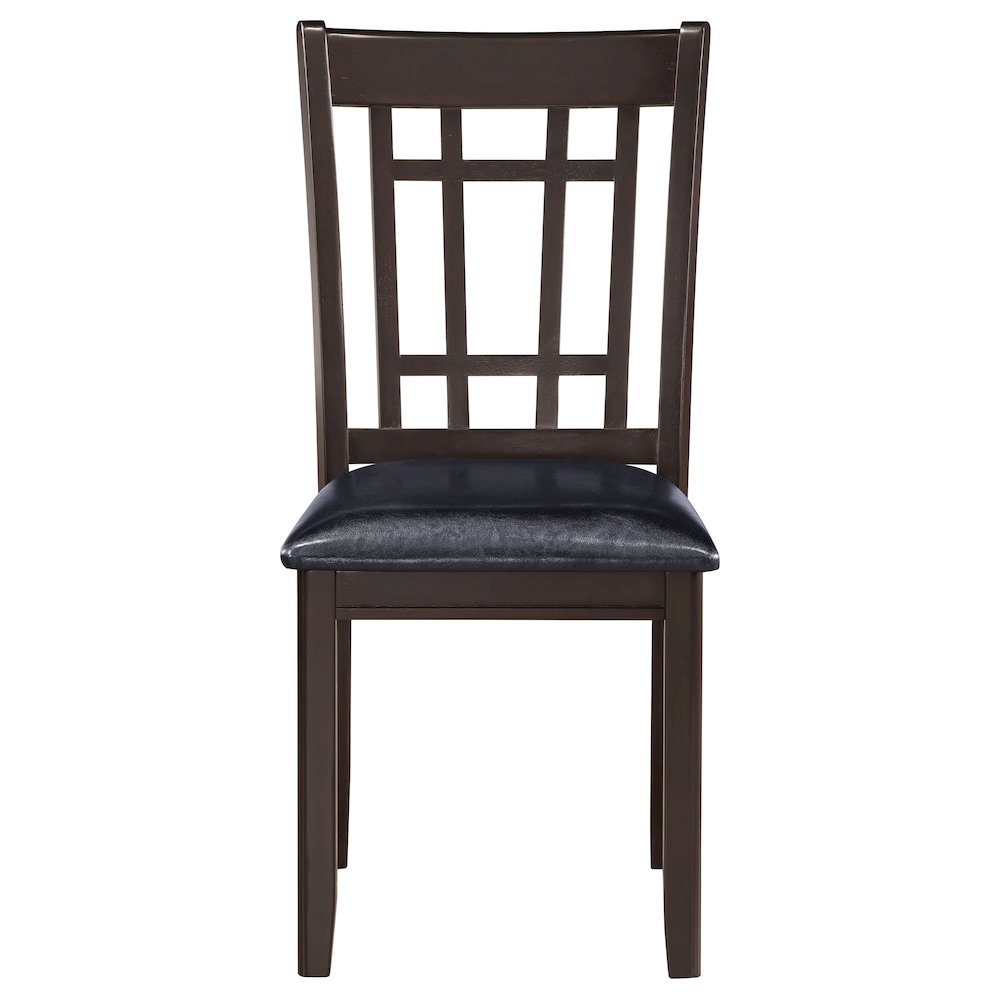 Transitional Faux Leather Dining Chairs (Set of 2)