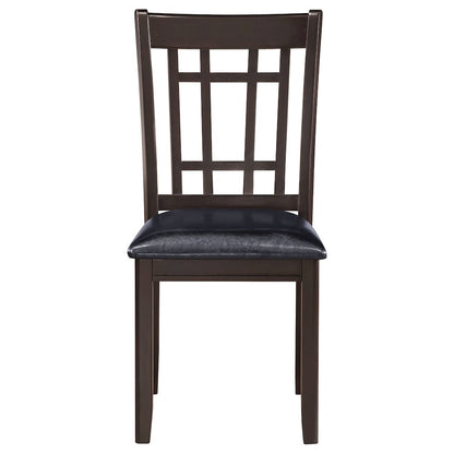 Transitional Faux Leather Dining Chairs (Set of 2)