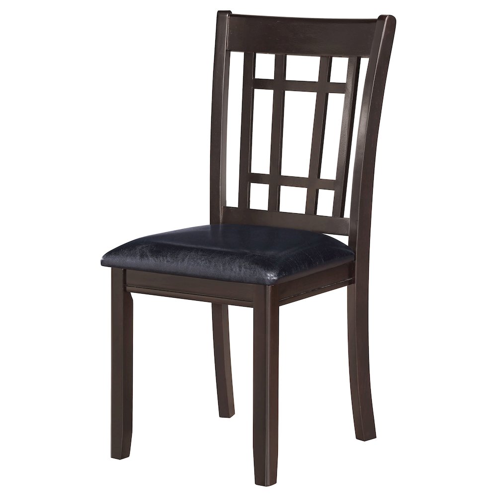 Transitional Faux Leather Dining Chairs (Set of 2)