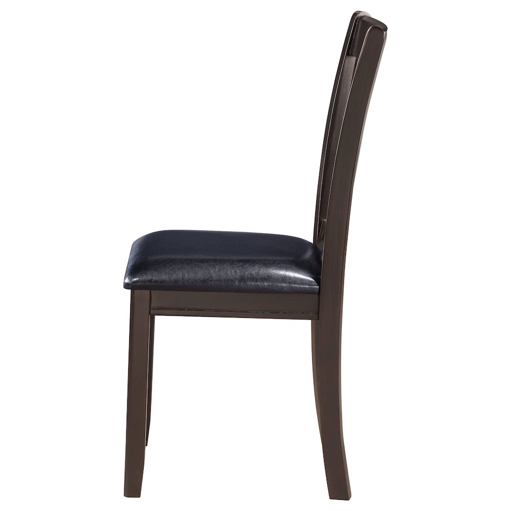 Transitional Faux Leather Dining Chairs (Set of 2)