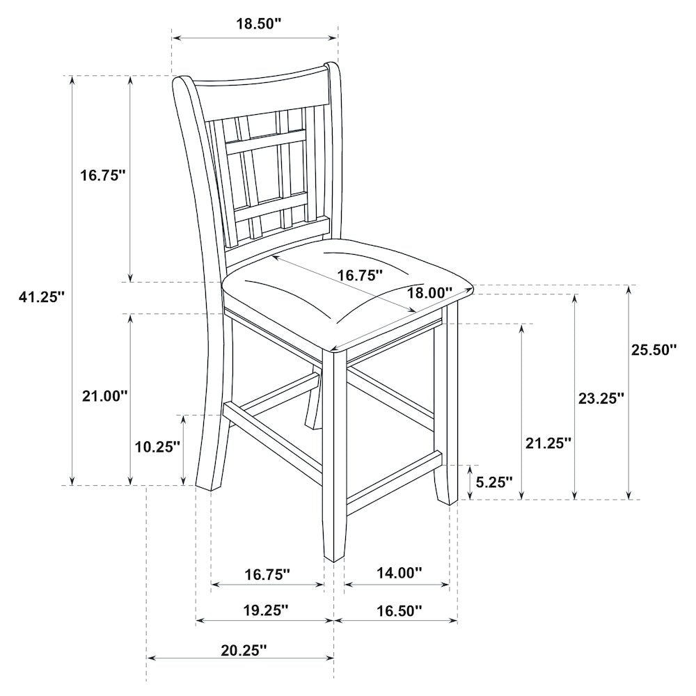 Tan and Espresso Counter Height Stools (Set of 2)