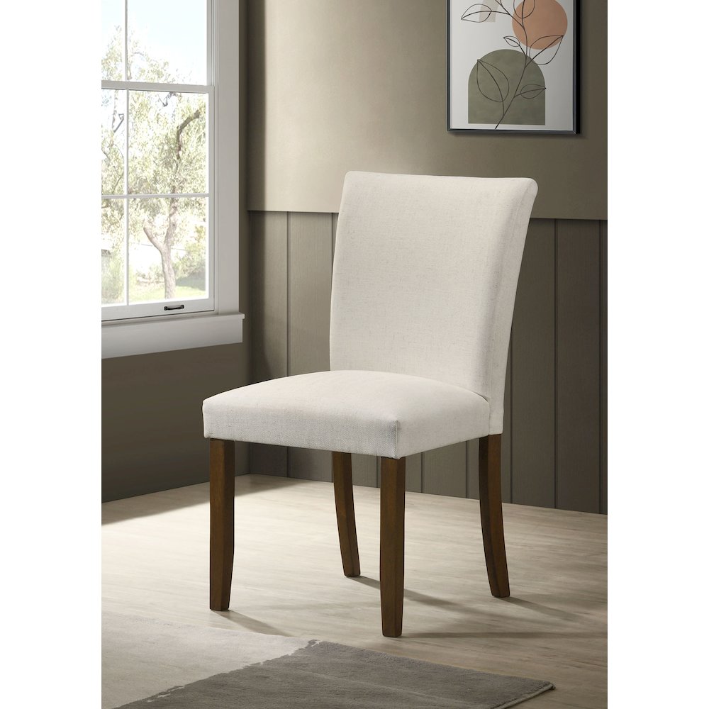 Conifer Beige Upholstered Dining Side Chair (Set of 2)