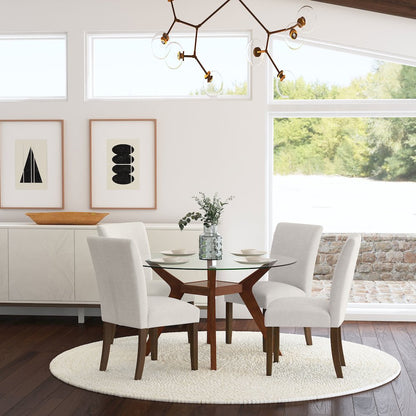 Conifer Beige Upholstered Dining Side Chair (Set of 2)