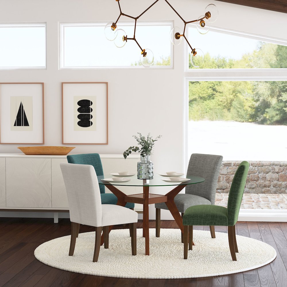 Conifer Beige Upholstered Dining Side Chair (Set of 2)