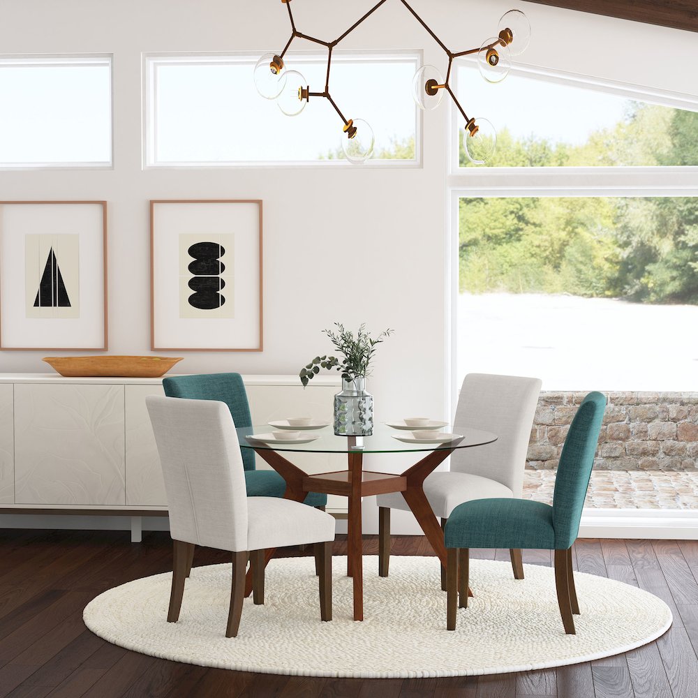 Conifer Beige Upholstered Dining Side Chair (Set of 2)