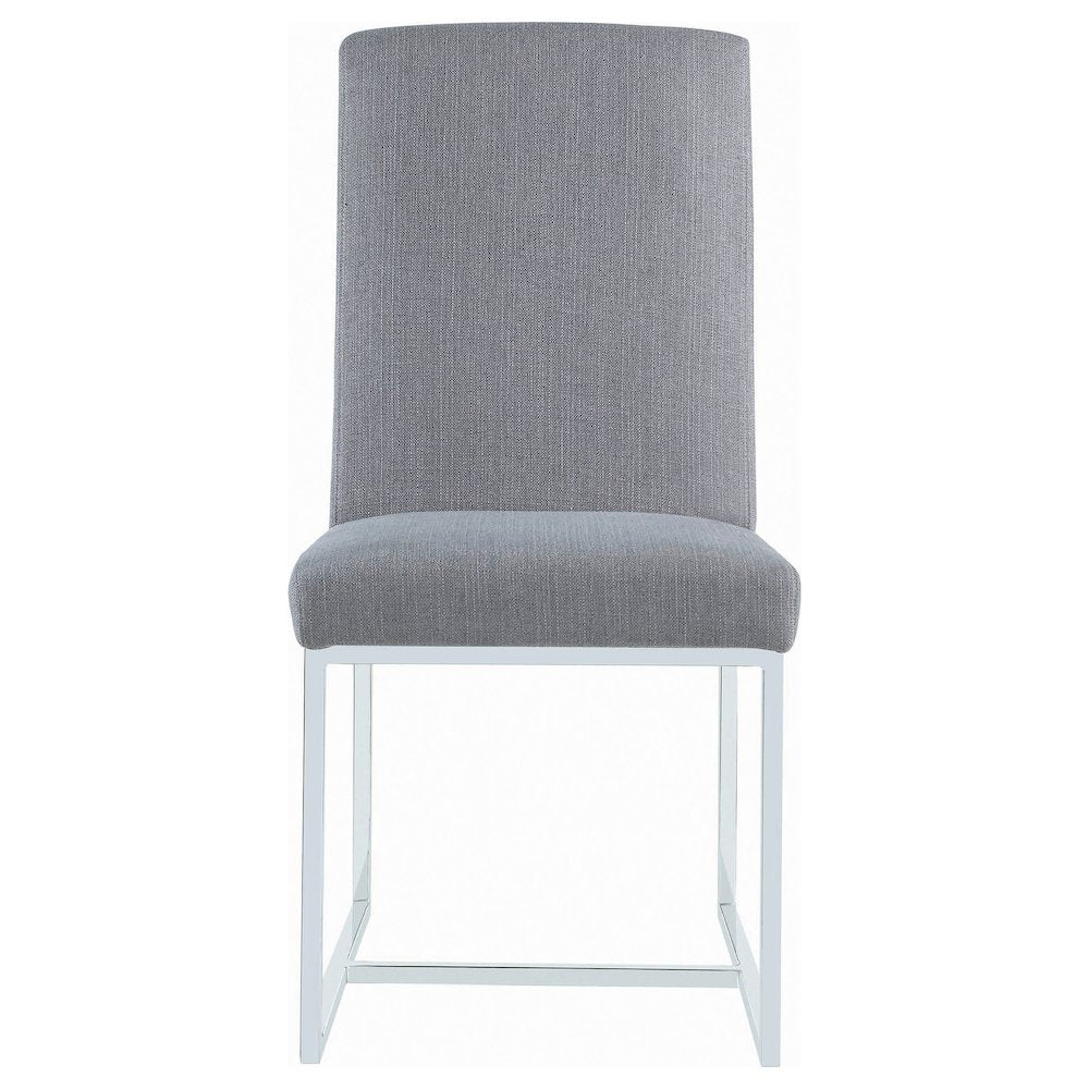 Modern Cube Base Dining Chairs (Set of 2)