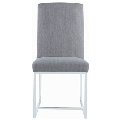 Modern Cube Base Dining Chairs (Set of 2)