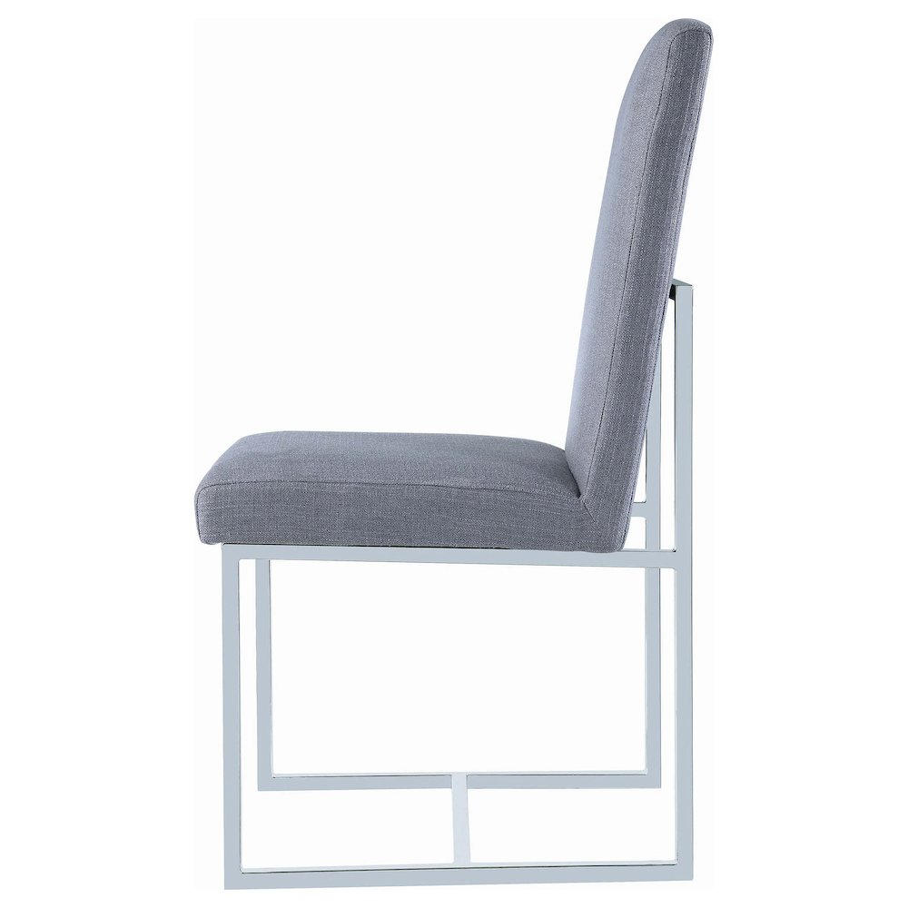 Modern Cube Base Dining Chairs (Set of 2)