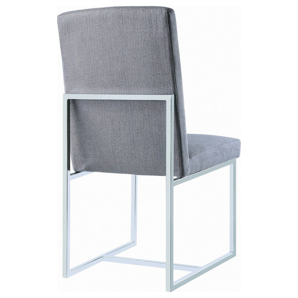 Modern Cube Base Dining Chairs (Set of 2)