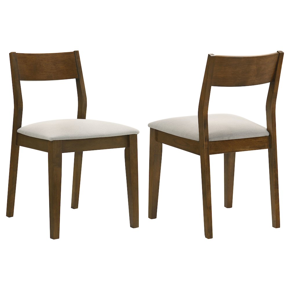 Warren Dark Brown Upholstered Dining Chair (Set of 2)