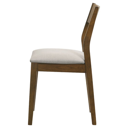 Warren Dark Brown Upholstered Dining Chair (Set of 2)
