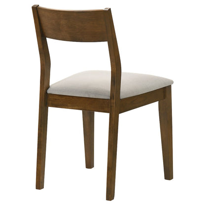 Warren Dark Brown Upholstered Dining Chair (Set of 2)