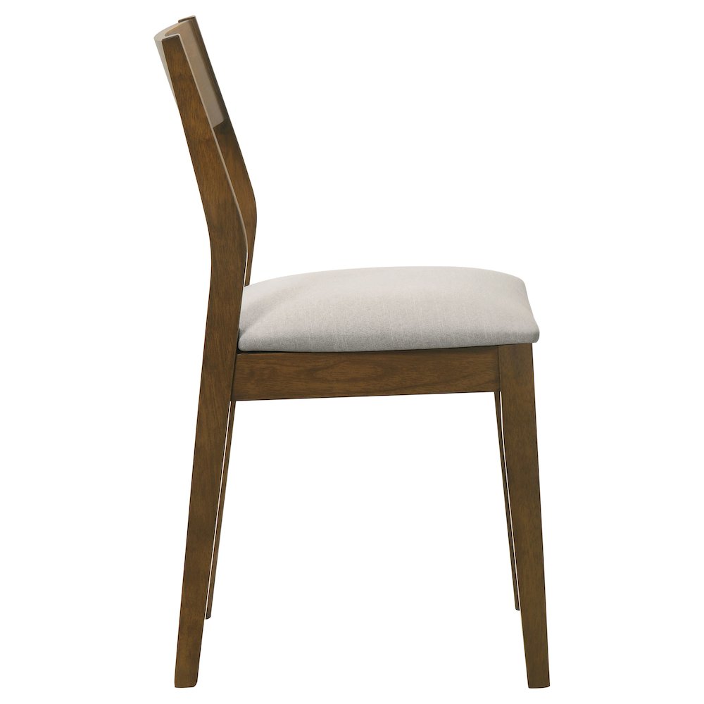Warren Dark Brown Upholstered Dining Chair (Set of 2)