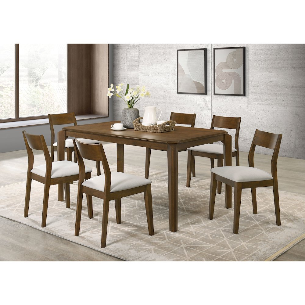 Warren Dark Brown Upholstered Dining Chair (Set of 2)