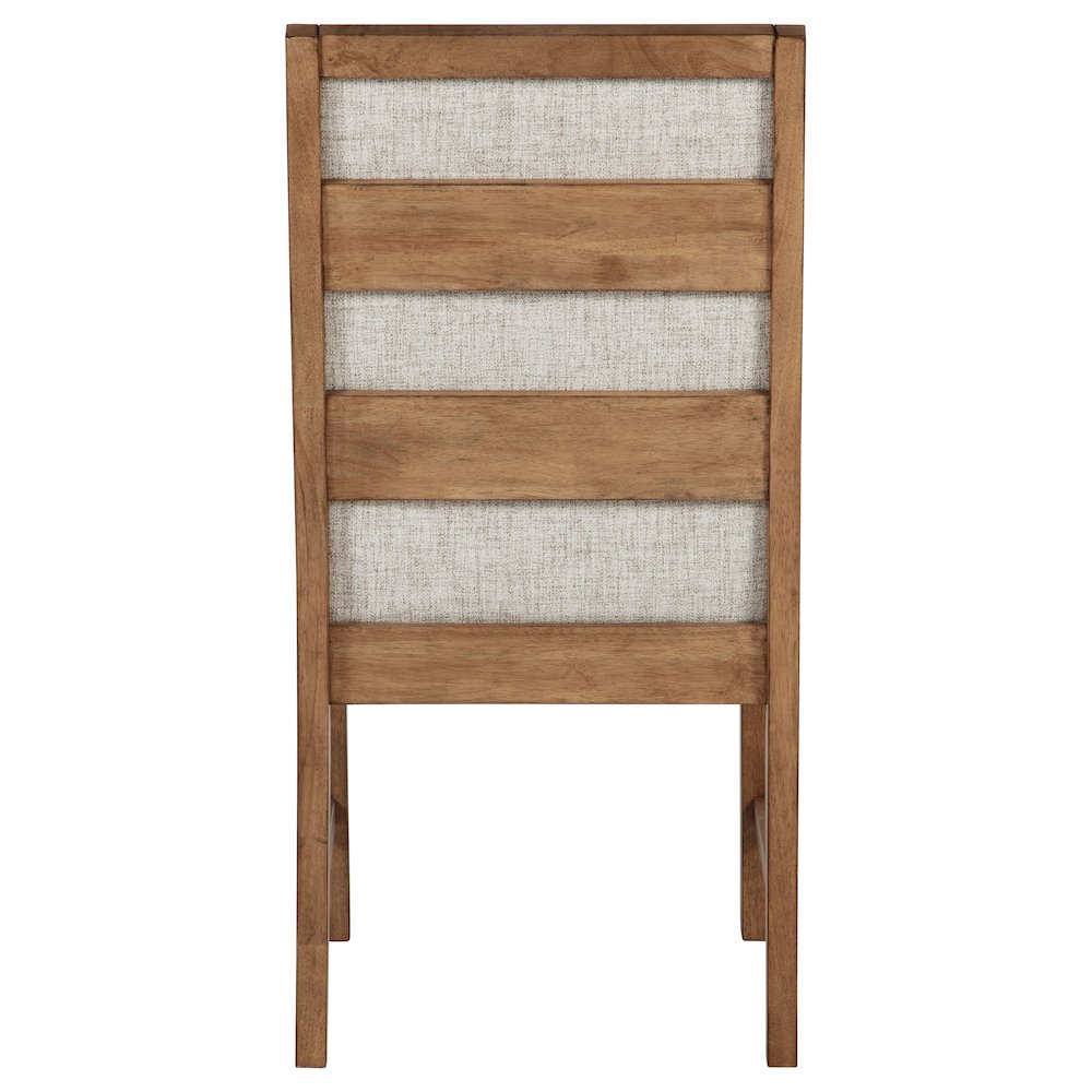 Survista Natural Brown Upholstered Dining Side Chair (Set of 2)
